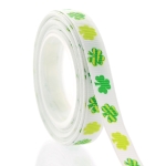 3/8" Lucky Shamrock Grosgrain Ribbon