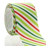 1.5" Christmas Stripe Grosgrain Ribbon