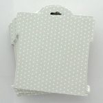 Gray w/ White Polka Dots Hair-Bow Display Cards