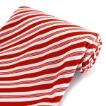 Red Candy Stripes Bullet Fabric