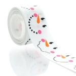 1.5" Snowman Faces Grosgrain Ribbon