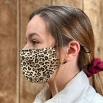 Adult Fitted Printed Cotton Cloth Face Mask w/ Filter Pocket