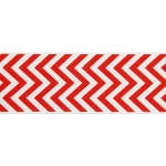 3" Red Chevron ZigZag Grosgrain Ribbon