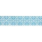 7/8" Blue Mist Folk Diamond Grosgrain Ribbon