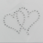 Hotfix Rhinestone Iron On Transfer Motif Double Hearts