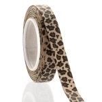 3/8" Tan Leopard Grosgrain Ribbon