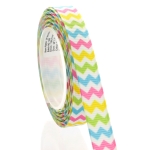 3/8" Multi Stripe Chevron ZigZag Grosgrain Ribbon