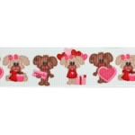 7/8" Valentine Puppies Grosgrain Ribbon