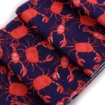 Red/Blue Nautical Lobsters Bullet Fabric