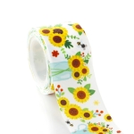 1.5" Farmhouse Sunflowers Grosgrain Ribbon