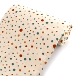 Rustic Sienna Multi-Colored Dots Bullet Fabric