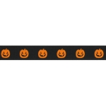 3/8" Jack-O-Lantern Grosgrain Ribbon