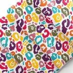 Rainbow Cheetah Bullet Fabric