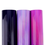 High Gloss Mirror Jelly Felt Sheets Royal Orchid Holographic