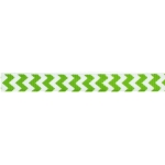 3/8" Apple Green Chevron ZigZag Grosgrain Ribbon