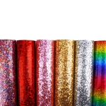 Chunky Glitter High Gloss Jelly Canvas Sheets Rainbow Confetti