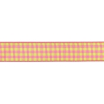 Pink/Lime Gingham Plaid Ribbon