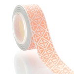 7/8" Peach Folk Diamond Grosgrain Ribbon