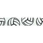 7/8" Volleyball Grosgrain Ribbon