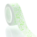 7/8" Soft Green Swirls Grosgrain Ribbon