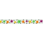 3/8" Halloween Stars Grosgrain Ribbon