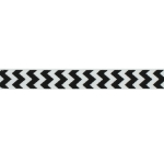 3/8" Black Chevron ZigZag Grosgrain Ribbon