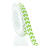 3/8" Apple Green Chevron ZigZag Grosgrain Ribbon