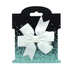 Aqua Rhinestone Crusted Hair-Bow Display Cards