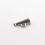 Silver Cheer Megaphone Flatback Craft Embellishment