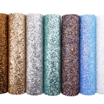 Chunky Glitter Fabric Sheets Iridescent Fall Leaves