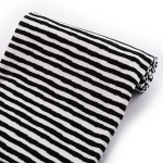 Black Brush Stroke Stripes Bullet Fabric