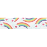 7/8" Rainbows Grosgrain Ribbon