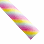 Ombre Stripe Fine Glitter Canvas Sheet Diagonal Pastel 