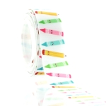 7/8" Back 2 School Crayons Grosgrain Ribbon