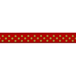 3/8" Red/Green Swiss Dot Grosgrain Ribbon