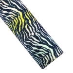 Zebra Glitter Fabric Sheet - Black/Soft Ombre