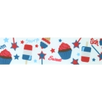 1.5" 4th of July Treats Grosgrain Ribbon