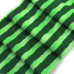 Summer Green Watermelon Rind Stripes Bullet Fabric