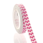 3/8" Hot Pink Chevron ZigZag Grosgrain Ribbon