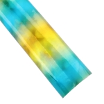 High Gloss Mirror Jelly Felt Sheets Ombre Holographic Aqua-Yellow