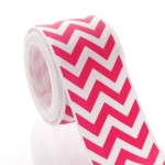 1.5" Shocking Pink Chevron ZigZag Grosgrain Ribbon