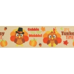 1.5" Turkey Time Grosgrain Ribbon