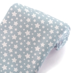 Dusty Blue Ditsy Stars Bullet Fabric