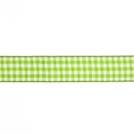 Apple Green Gingham Plaid Ribbon