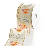 2 1/2" Wired Ribbon Fall Thankful for Jesus