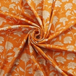 Golden Yellow Floral DBP Fabric