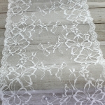 White 6.5" Vintage French Wide Lace Ribbon Trim