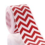 1.5" Red Chevron ZigZag Grosgrain Ribbon