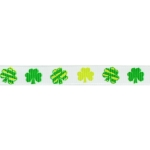 3/8" Lucky Shamrock Grosgrain Ribbon