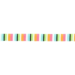 3/8" Flower Power Stripes Grosgrain Ribbon